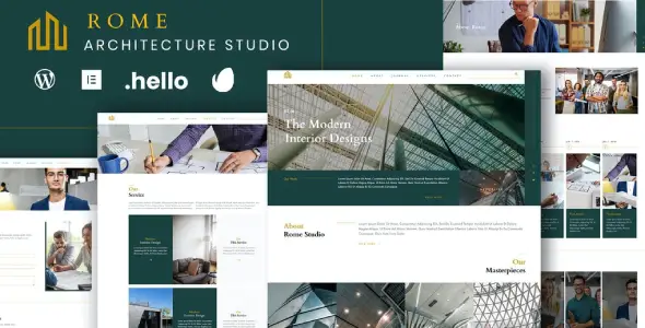 Rome – Modern Interior Elementor Template Kit